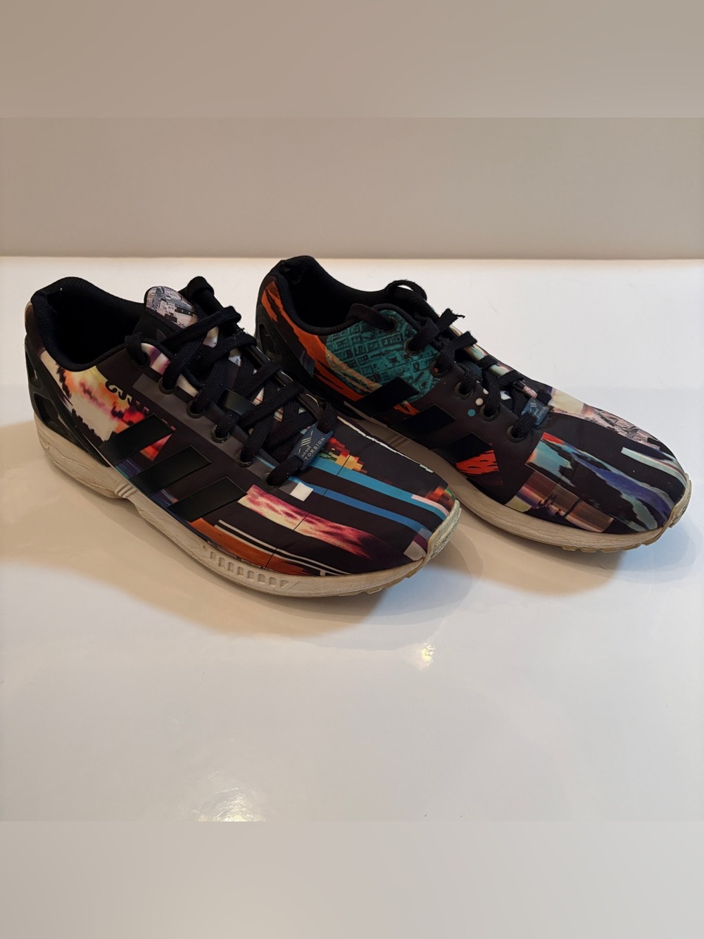 adidas Black Multicolor Graphic Sneakers